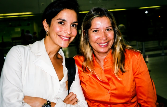 Cliente da Albatroz com a fundadora Silvania Ribeiro