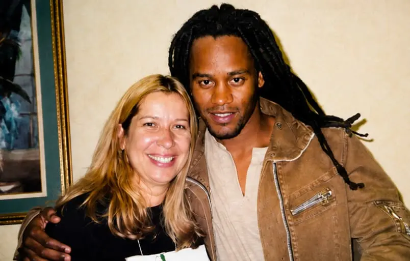 Cliente da Albatroz com a fundadora Silvania Ribeiro